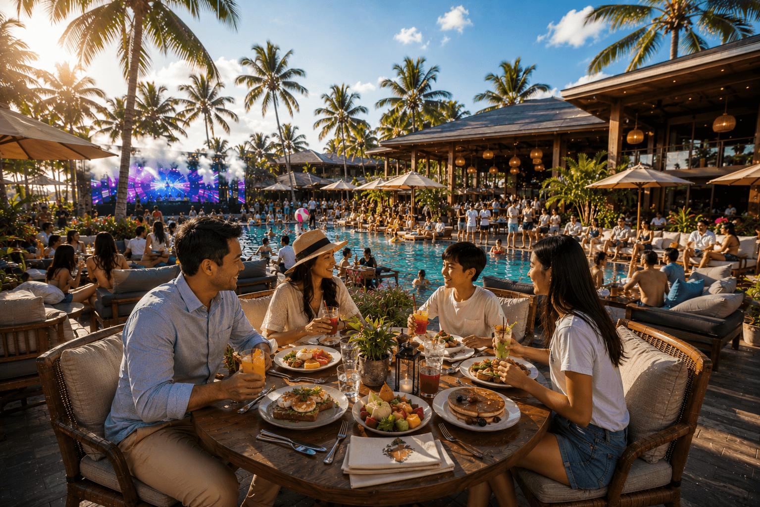 Resort dining area
