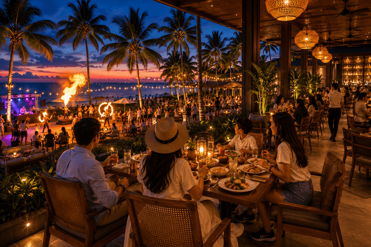 Resort outdoor space
