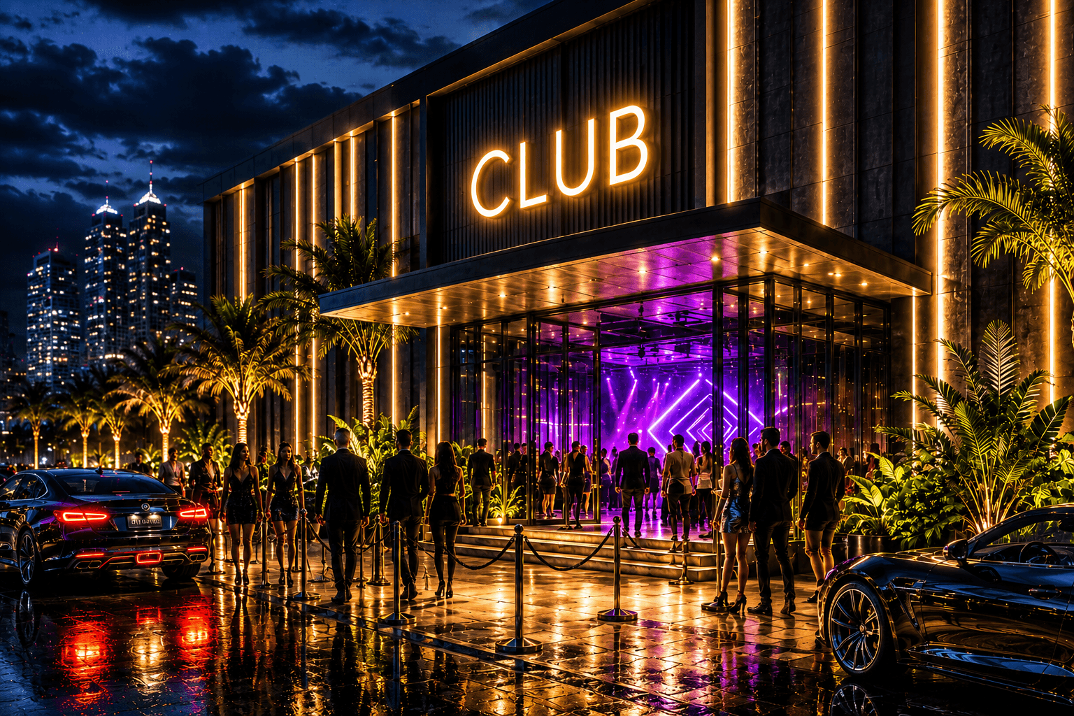Nightclub entrance