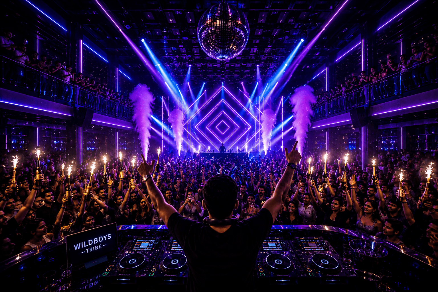 Nightclub party zone